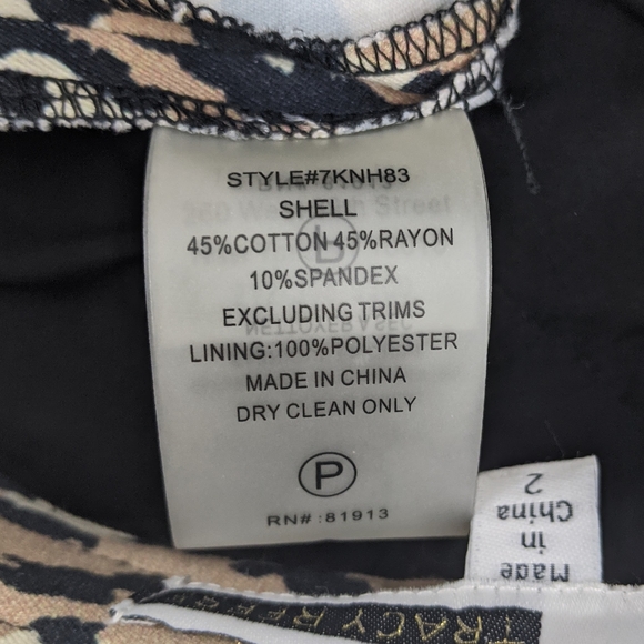 Tracy Reese Leopard High Wasited Straight Skirt - Picture 8 of 8